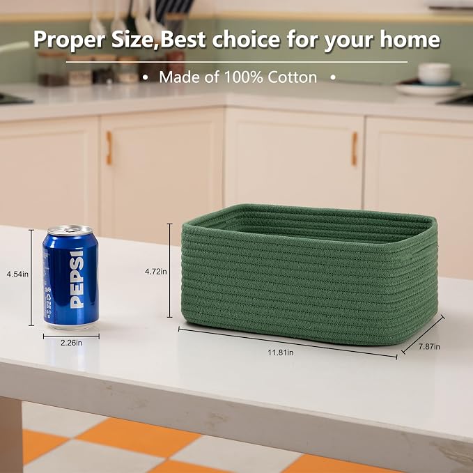 4 Pack Small Storage Shelf Baskets - Image 3