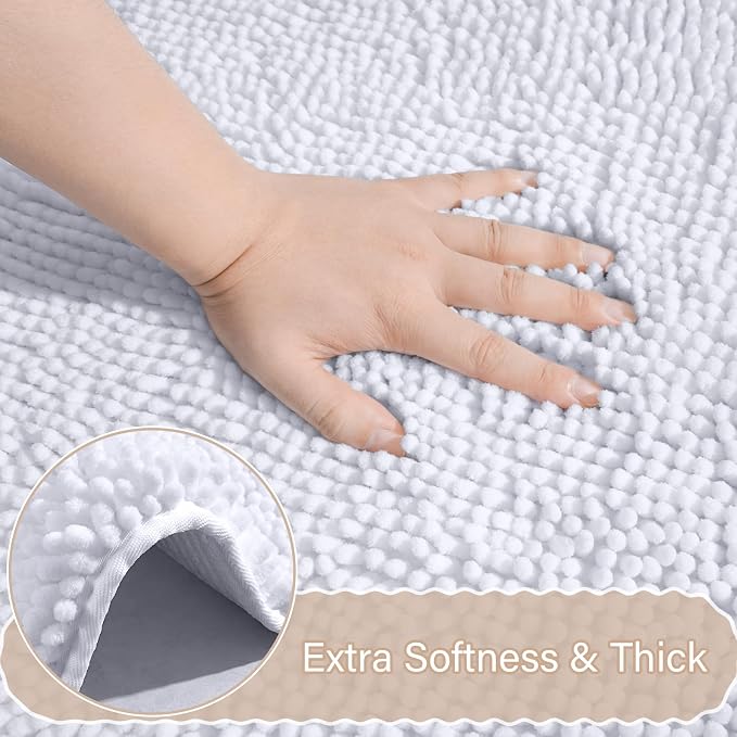AROGAN Bathroom Rug Sets 2 Piece, Machine Washable Bath Rug, Absorbent and Dry - Image 4