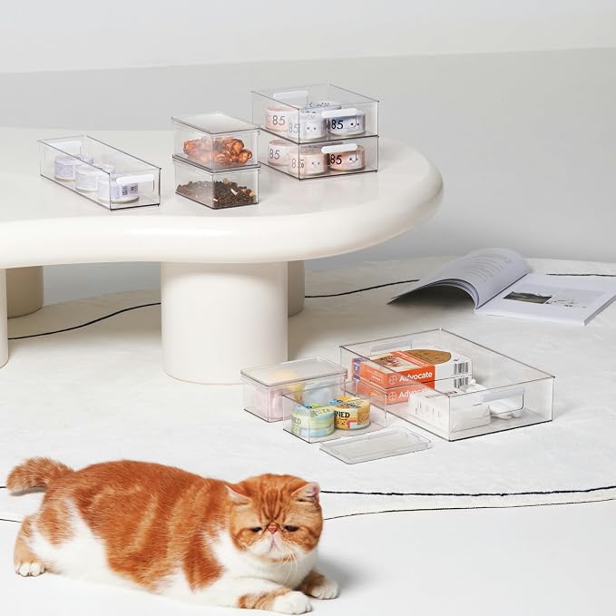 vacane Clear Refrigerator Organizer Bins Plastic Food Storage Fridge Organizer - Image 6