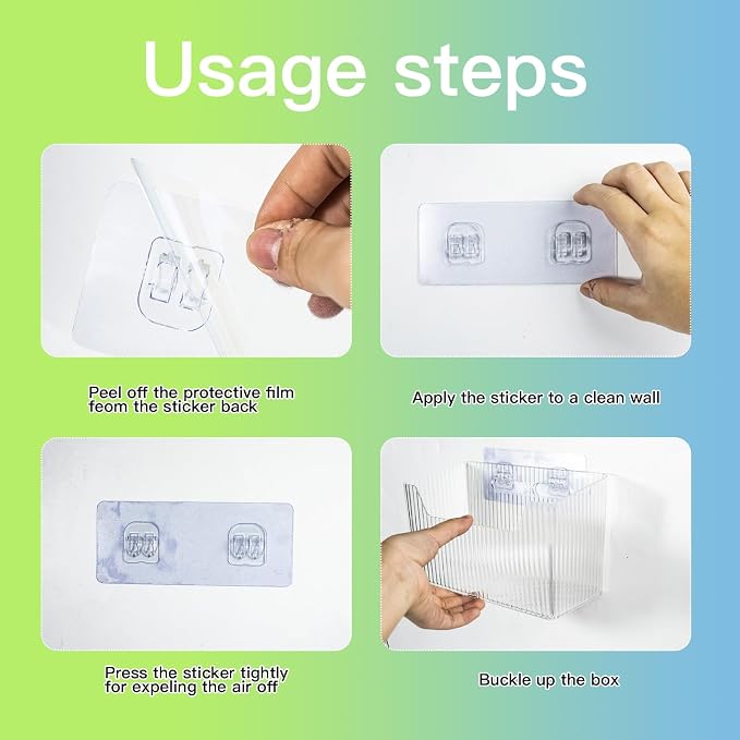 10 Pcs Storage Organizer Bins Wall Mounted Organizer Basket, Wall Organization - Image 4