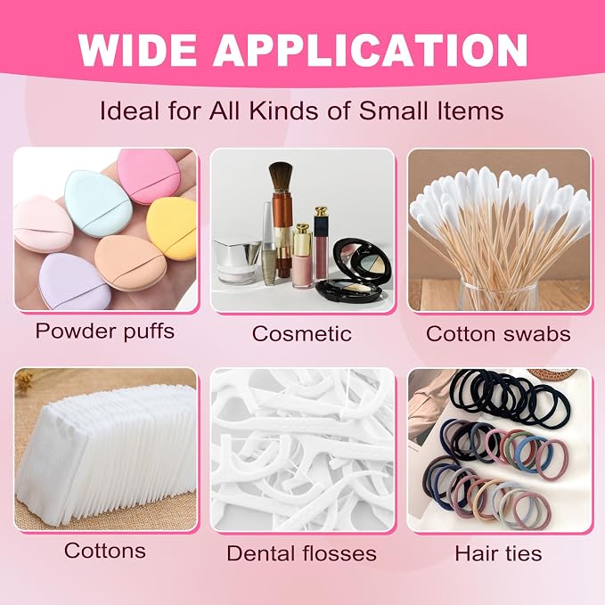 4 Packs Floss Holder Travel, Travel Cotton Round Holder, Travel Containers - Image 5