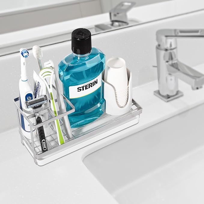 Toothbrush Holders for Bathrooms, Stainless Steel Tooth Brushing Holder - Image 2