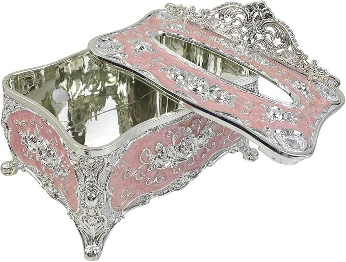 Geesatis Tissue Box Cover, Rectangle Tissue Box Holder, Rectangular Napkin - Image 3