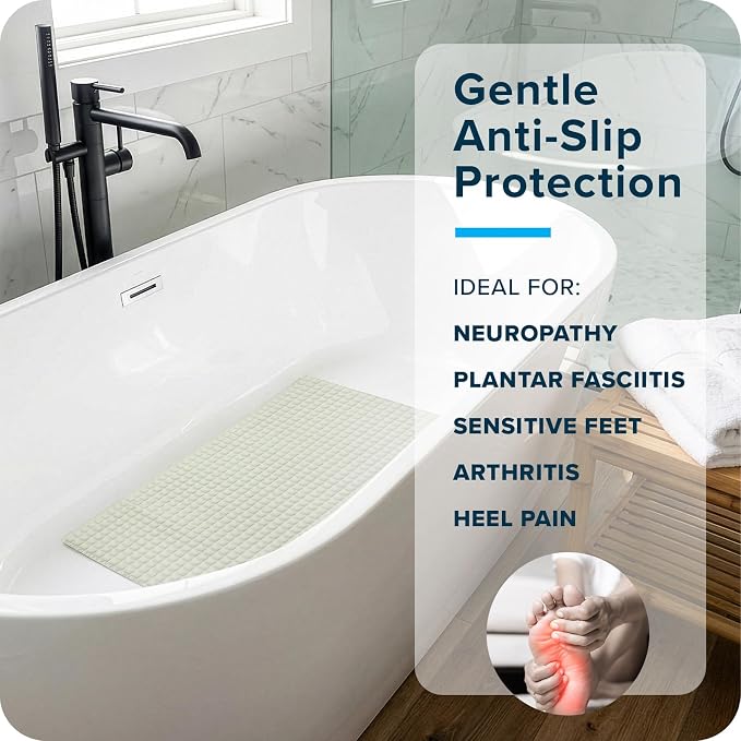 SlipX Solutions Pillow Top Cushioned Bath Mat, Non Slip Comfort Underfoot - Image 5
