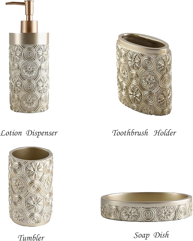 Hymmah Bathroom Accessories Set, Farmhouse Bathroom Decor, Contain Toothbrush - Image 3
