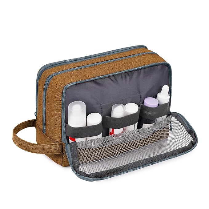 Toiletry Bag for Men Hanging Dopp Kit Water Resistant Shaving Bag Small - Image 6