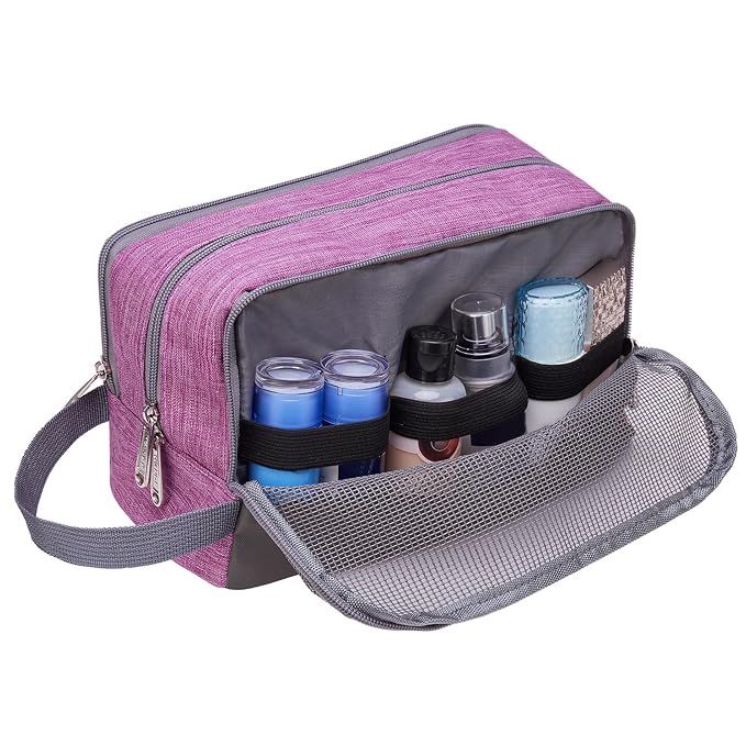 Toiletry Bag for Men/Women Hanging Dopp Kit Water Resistant Shaving Bag Small - Image 6