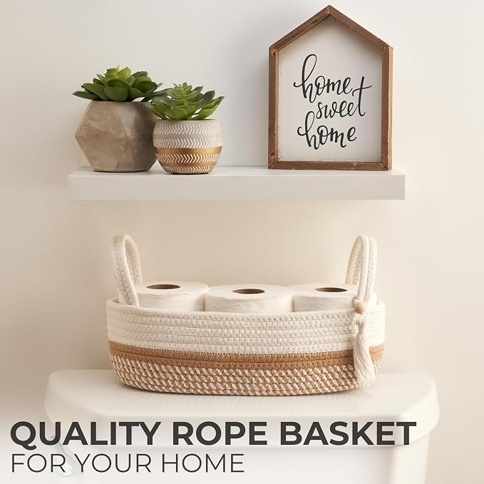 Decorative Toilet Paper Basket – Beautiful Bathroom Organizer - Image 3