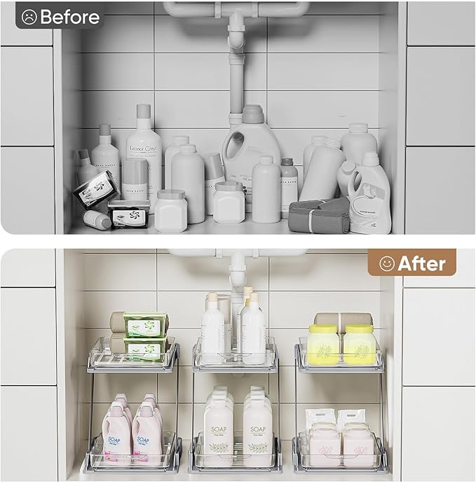 2 Pack Bathroom Organizers and Storage - Image 6