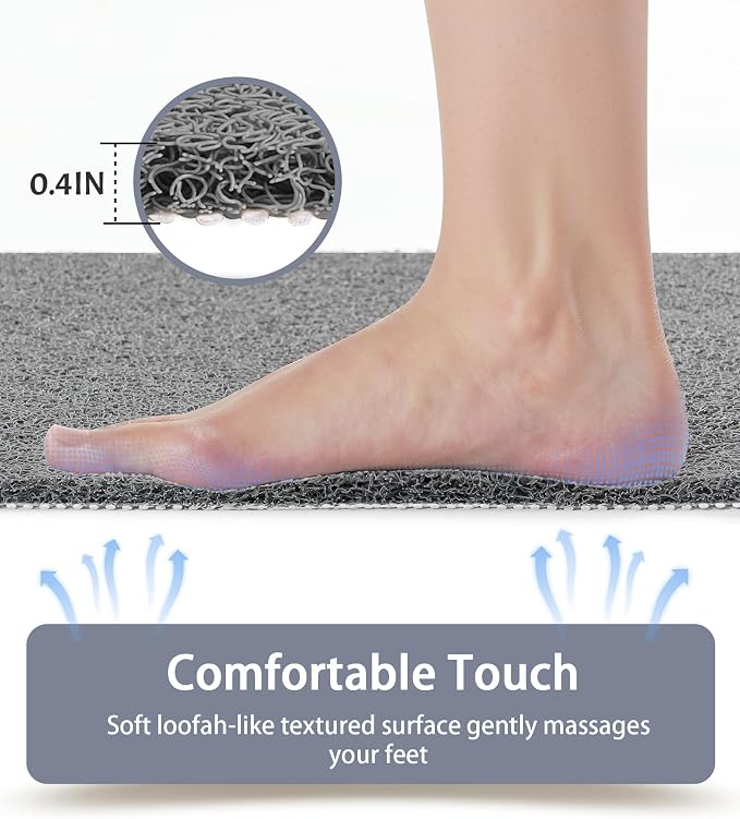 Mecko Non-Slip Shower Mat, Anti-Slip Bath Mat - Image 4