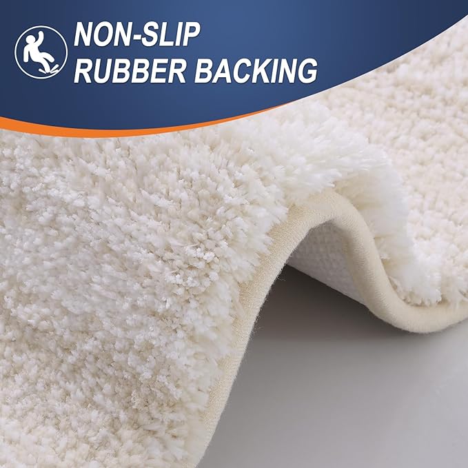 OLANLY Bathroom Rug Set 2 Piece, Soft Absorbent Microfiber Bath Mats and - Image 6