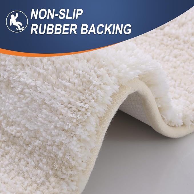 OLANLY Bathroom Rug Set 2 Piece, Soft Absorbent Microfiber Bath Rug Set - Image 5