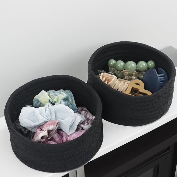 Small Basket, Cotton Rope Small Baskets - Image 6