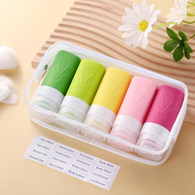 INSFIT Travel Bottles for Toiletries, TSA Approved 2oz Travel Size Toiletries - Image 6