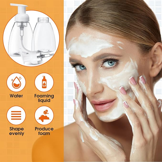 Eboot 24 Pcs 10 oz Foaming Soap Dispenser Foaming Pump Bottle Travel Hand Soap - Image 6