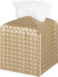 Tissue Box Cover PU Leather Tissue Holder Square Facial Tissue Case Facial by zoocatia
