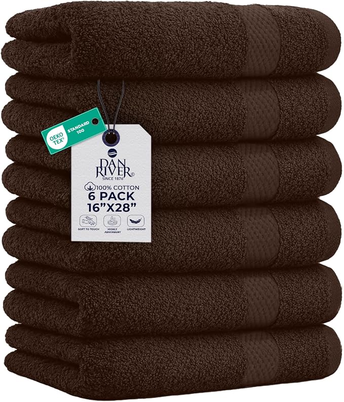 DAN RIVER 6-Pack Premium Hand Towels by DanRiver