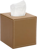 Sumnacon Square Leather Tissue Box Cover by Sumnacon