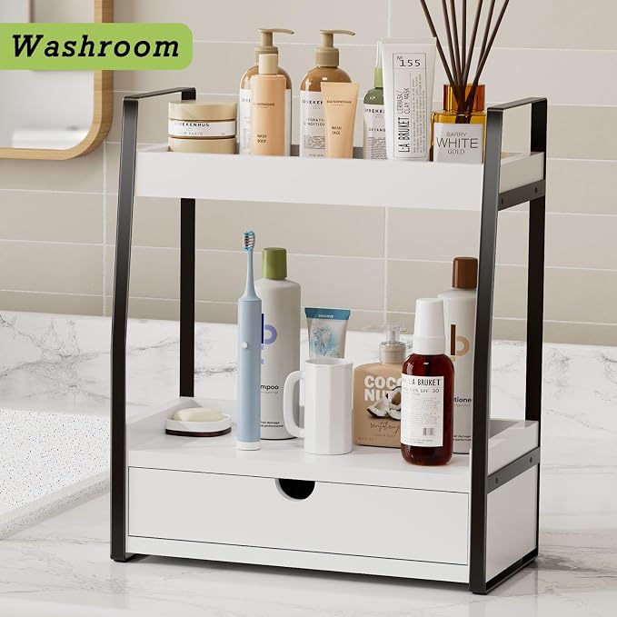 2-Tier Bathroom Organizer Countertop, Bathroom Sink Organizer Countertop - Image 2