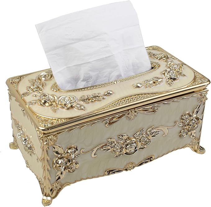Geesatis Tissue Box Cover, Rectangle Tissue Box Holder, Rectangular Napkin by GeesatisToolHardware