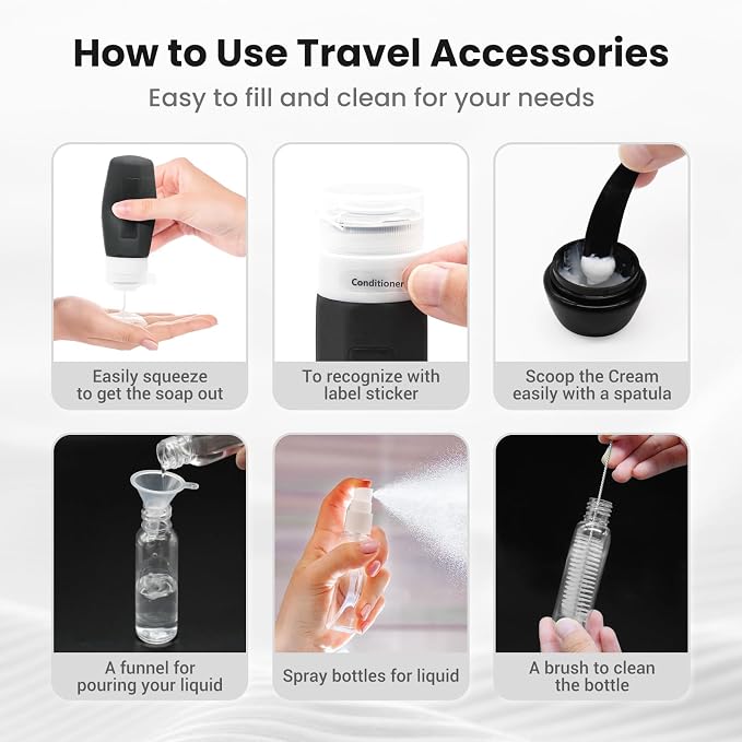 17 Pack Travel Bottles - Image 3