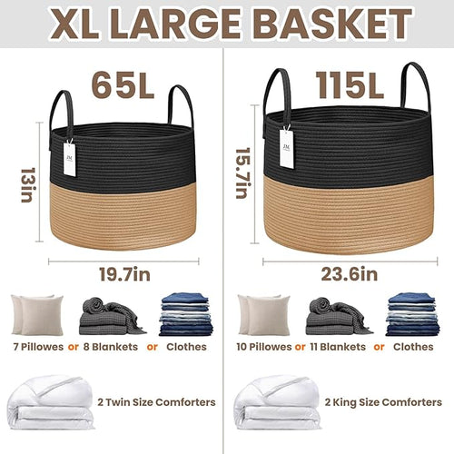 115L Extra Large Blanket Basket - Image 2