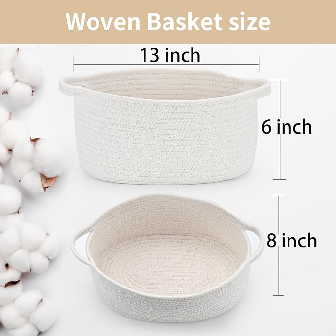 Cute Woven Easter Basket with Handle, Baskets - Image 4