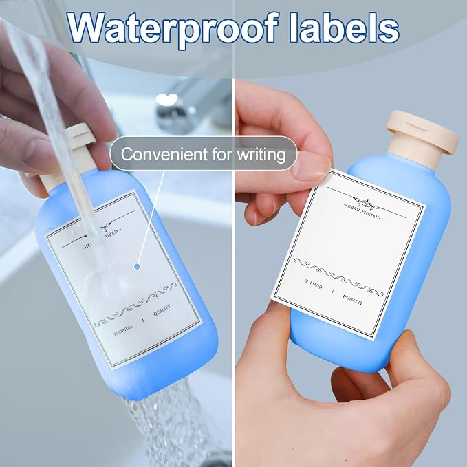 ASEVAT 6.7oz Plastic Refillable Travel Shampoo Bottles, 4 Pack, Leak Proof - Image 6