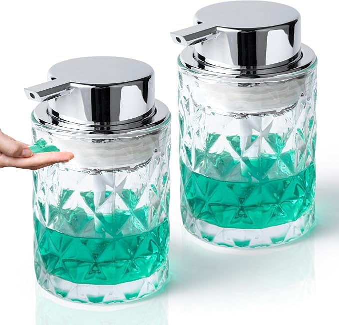 Bathroom Glass Soap Dispenser by TOOZFO