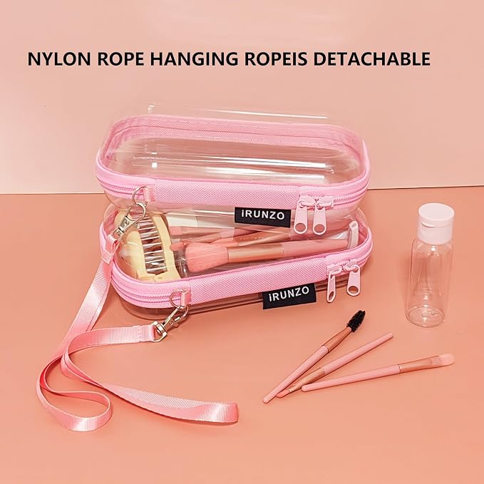 3 PCS Clear Hard Shell Zipper Case - Image 4