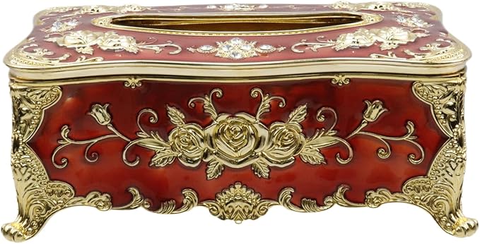 9.45"x5.43"x3.94" Luxurious Rose Tissue Box - Image 4