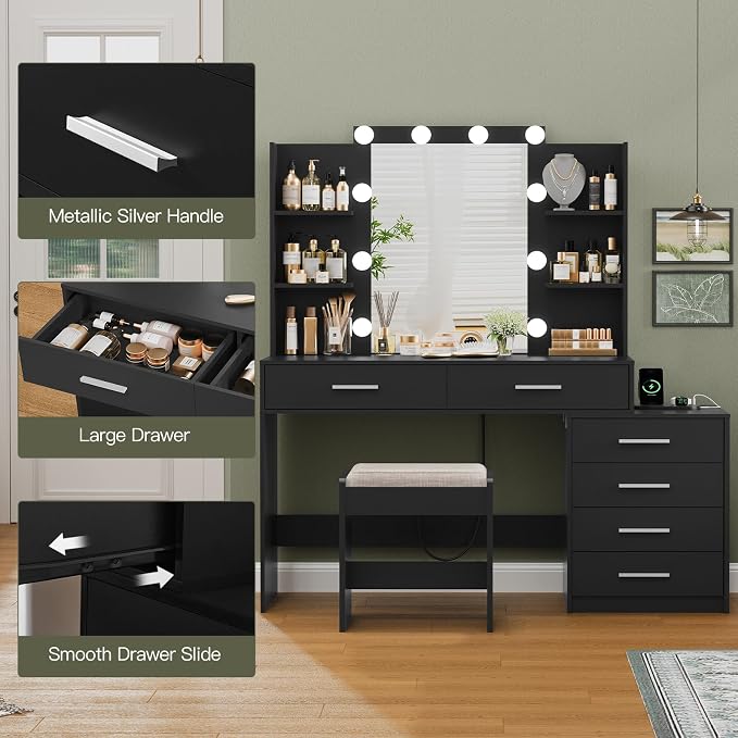 Quimoo 48" Large Vanity Desk - Image 5