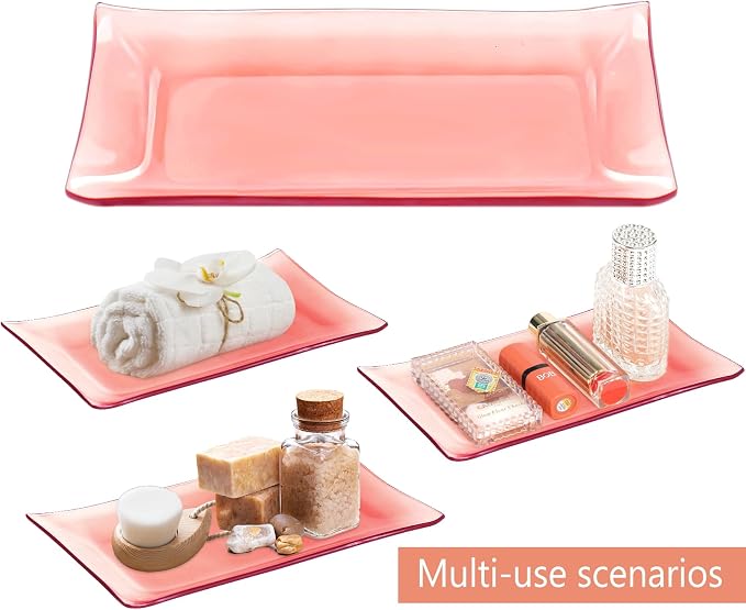 Haturi Bathroom Accessories Set, Toothbrush Holder, Apothecary Jar, Vanity Tray - Image 4