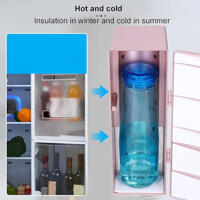 Topyond Mini Refrigerator 12 x 8.5 x 25cm, Small Fridge, Compact Mini Fridge - Image 6