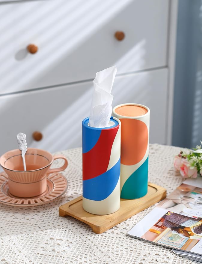 Small Car Tissues Holder with Facial Tissues - Image 3