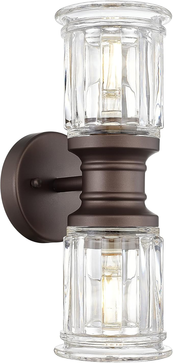 Rustic Wall Sconces, HWH Farmhouse Sconce Wall Lighting in Oil-Rubbed Bronze by HWHINVESTMENT