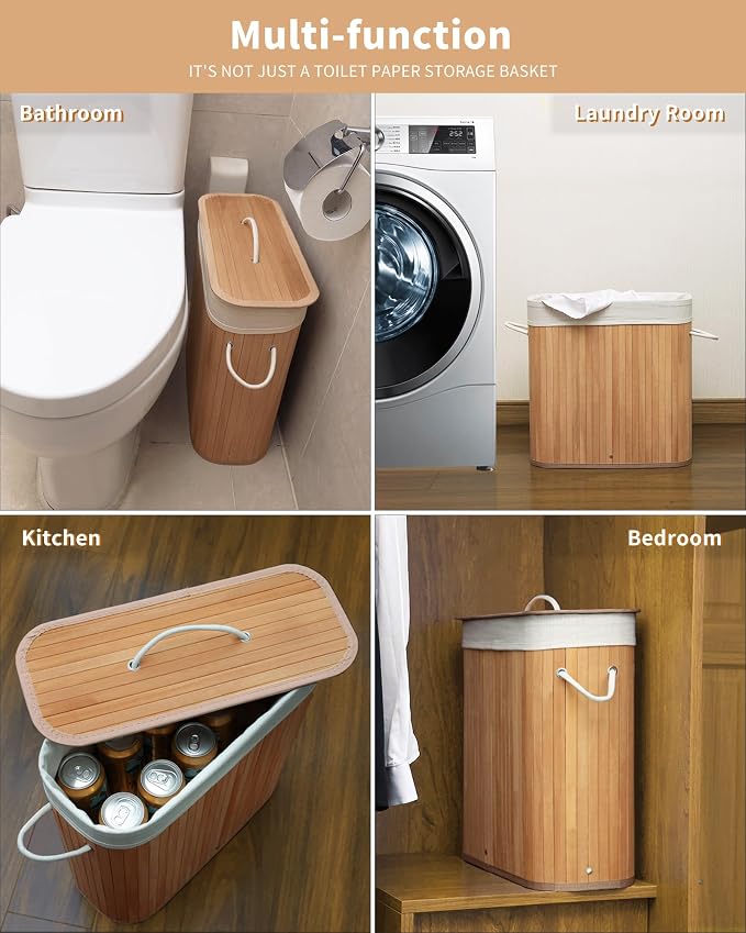 Bamboo Toilet Paper Storage - Image 6