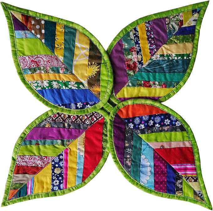 4 PCS Leaves Pot Holders for Kitchen Hot Pads 100% Cotton for - Image 2