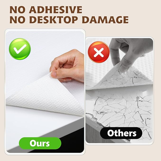 Shelf Liners for Kitchen Cabinets Non Adhesive Drawer Liner 17in x 30FT Pure - Image 5