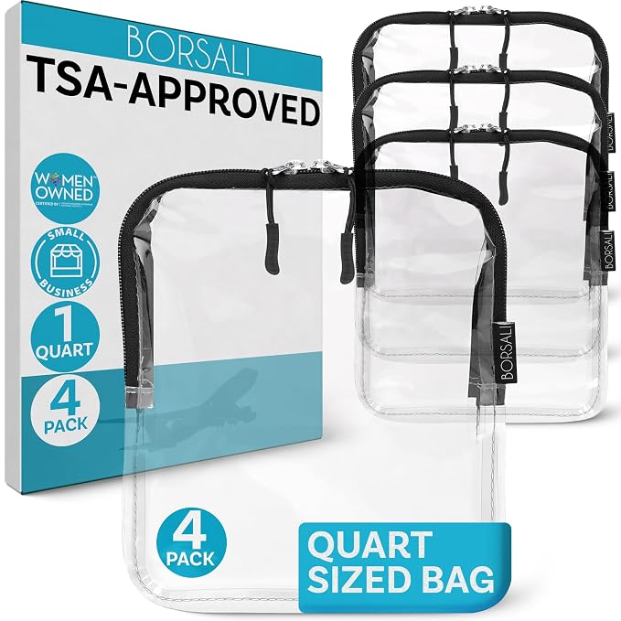 BORSALI TSA Approved Toiletry Bag by Borsali