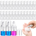 24 Pcs Foam Pump Bottles 1 Oz/ 30 ml Plastic Mini Empty Dispenser Travel Soap by Funtery