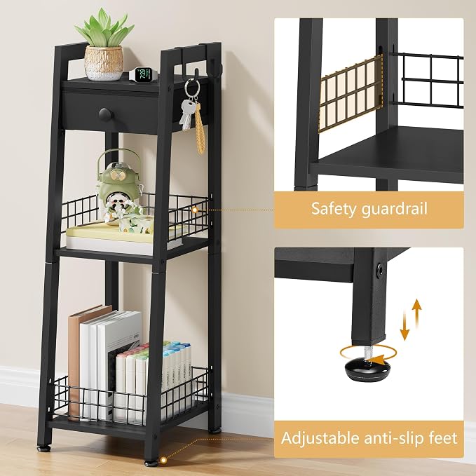 3-Tier Narrow Ladder Shelf - Image 4