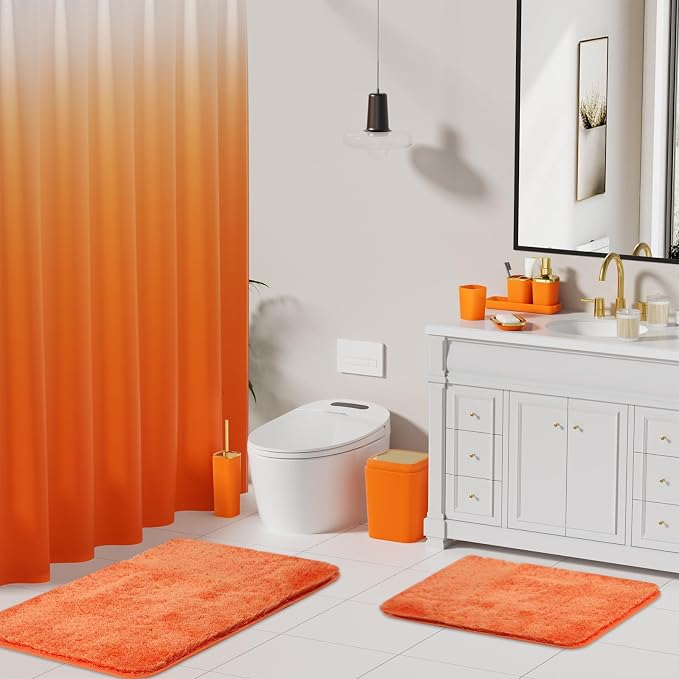 Bathroom Set - Orange Bathroom Sets - Image 2