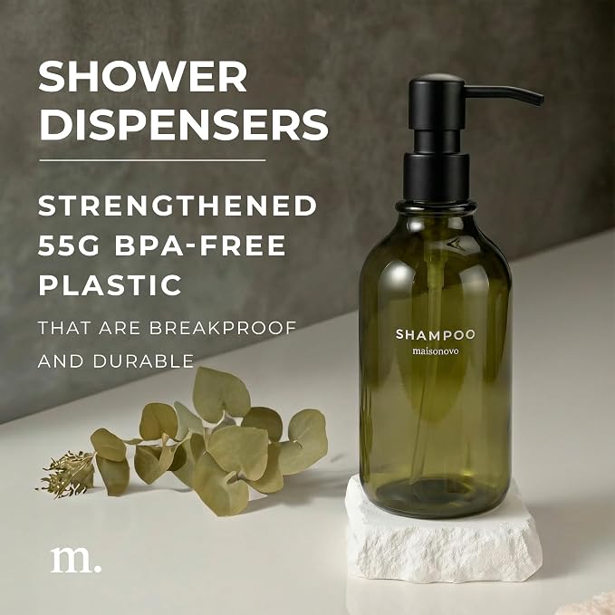 MaisoNovo Refillable Shampoo and Conditioner Bottles - Image 2