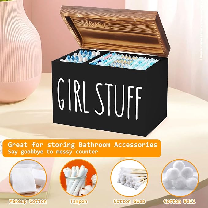 Tampon Holder for Bathroom, Feminine Product Organizer Pad Case - Image 5