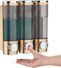 Shampoo and Conditioner Dispenser, Pollock Shower Soap Dispenser 3 Chamber No by POLLOCKDirect