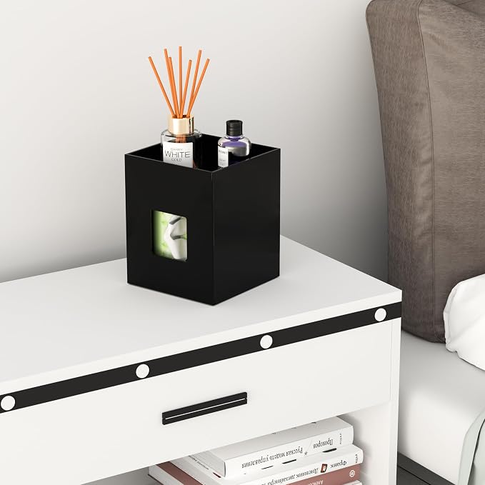 Black Acrylic Tissue Box Cover - Image 5
