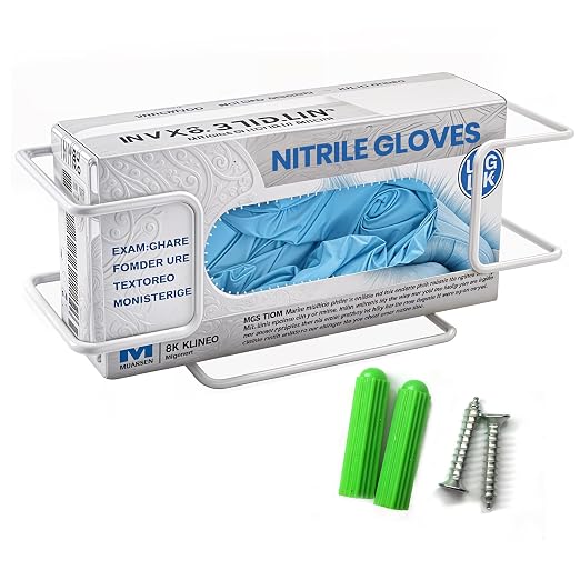 Disposable Glove and Facial Tissue Wire Rack, Wall Mount Design by RingBinder