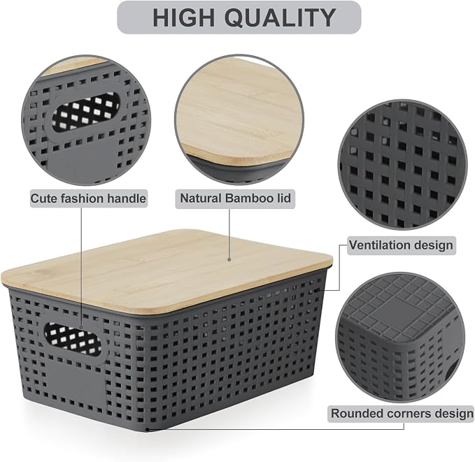 Small Plastic Storage Bins - Image 3