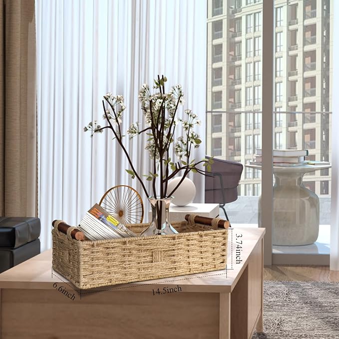 Round Paper Rope Storage Basket - Image 2